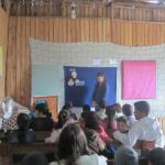 Rachel Knight teaching VBS in Mandubi